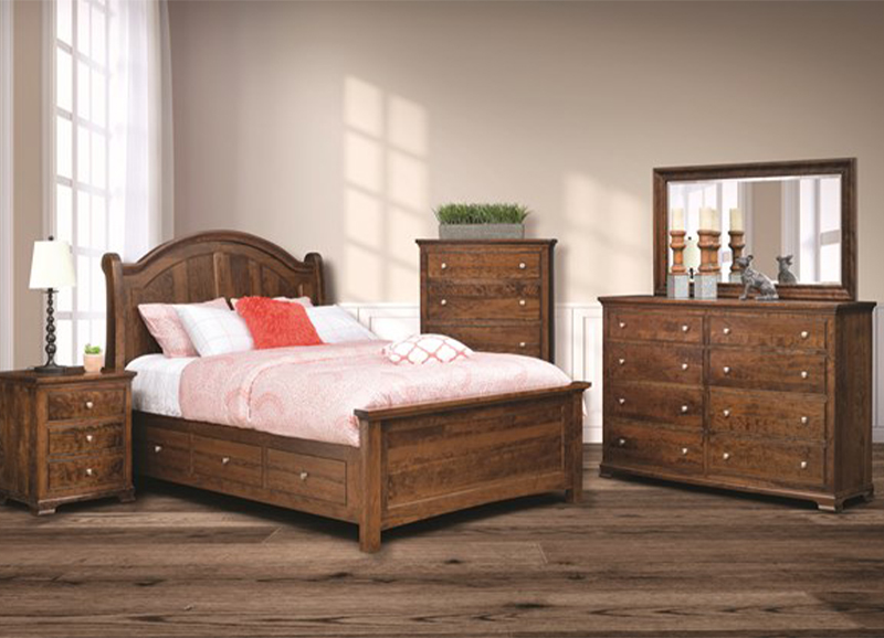 Solid Rustic Cherry Bedroom Set Potomac Furniture